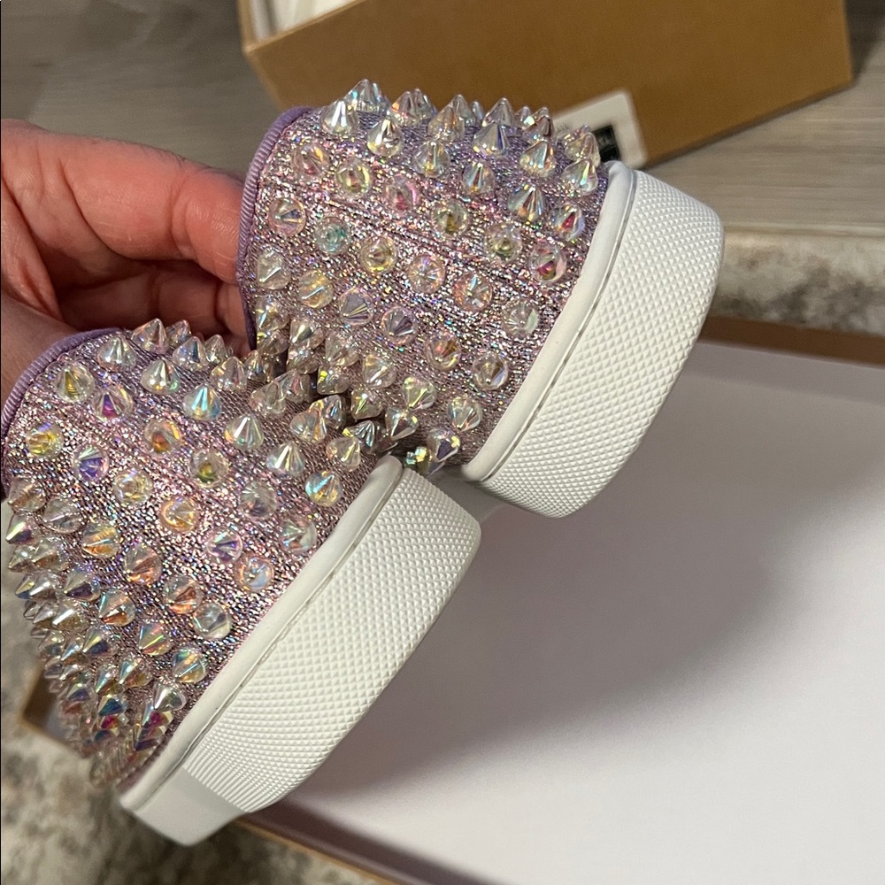 NEW Louboutin Roller Boat Slip-On Sneakers 35.5 - Picture 6 of 8